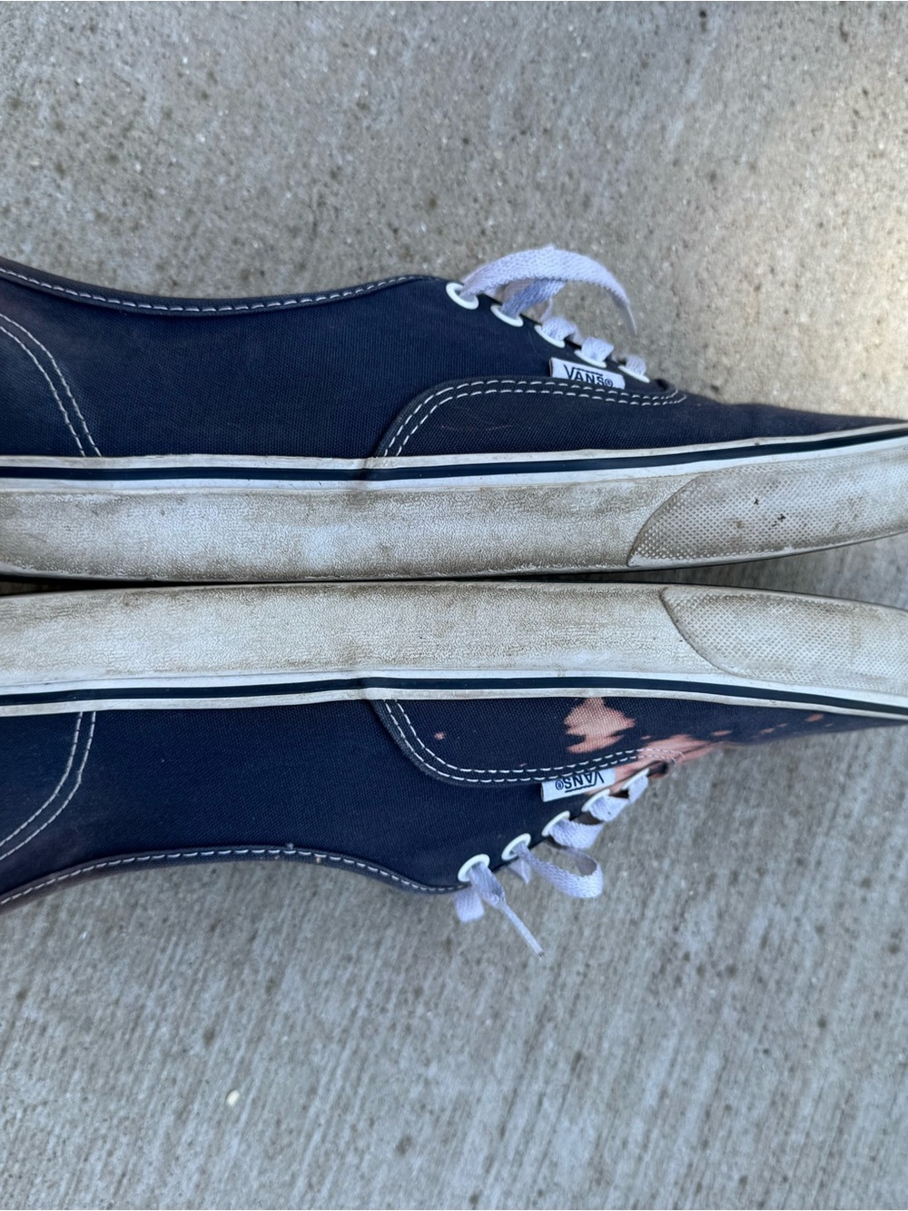 Vans Men’s 10.5 Lot Bundle 4 Pairs Authentic Slip Ons Moccasin Blue Red Brown - Picture 3 of 16